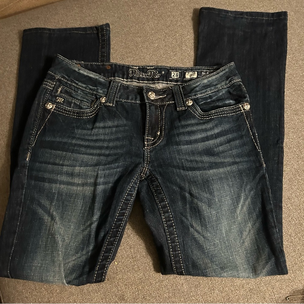 Miss Me Dark Blue Boot Cut Jeans